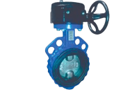 شیر پروانه ای ویفری گیربکس دار دریچه استیل سایز 6” (150mm) PN 16